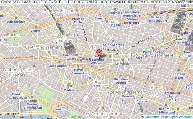 plan association Association De Retraite Et De Prevoyance Des Travailleurs Non Salaries Arptns Paris