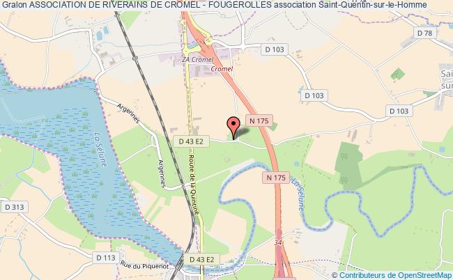 plan association Association De Riverains De Cromel - Fougerolles Saint-Quentin-sur-le-Homme