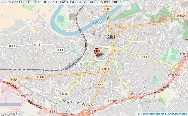 plan association Association De Rugby Subaquatique Albigeois Albi