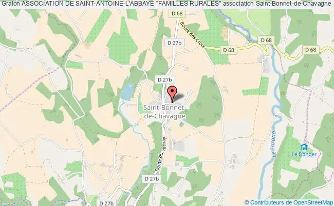 plan association Association De Saint-antoine-l'abbaye "familles Rurales" Saint-Bonnet-de-Chavagne