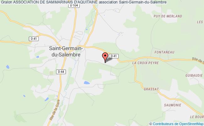 plan association Association De Sammarinais D'aquitaine Saint-Germain-du-Salembre
