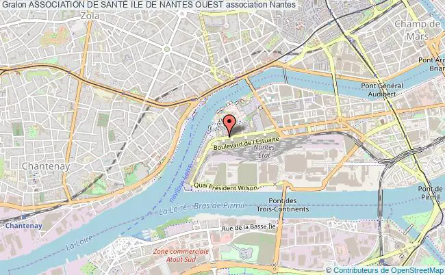 plan association Association De SantÉ Ile De Nantes Ouest Nantes