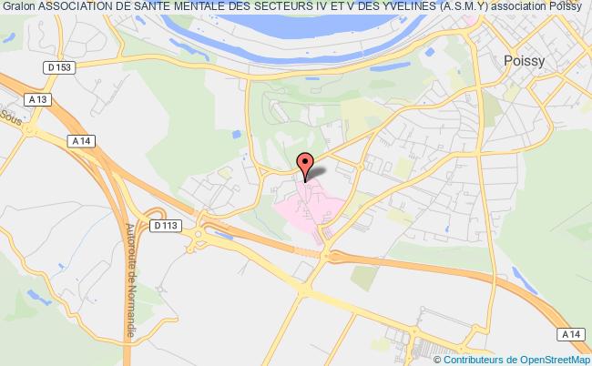 plan association Association De Sante Mentale Des Secteurs Iv Et V Des Yvelines (a.s.m.y) Poissy