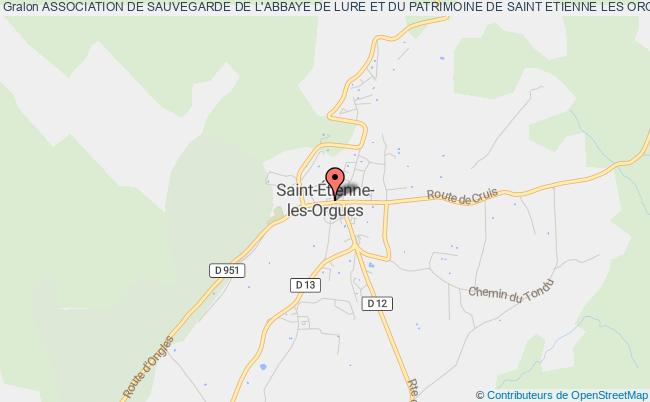 ASSOCIATION DE SAUVEGARDE DE L'ABBAYE DE LURE ET DU PATRIMOINE DE SAINT ETIENNE LES ORGUES