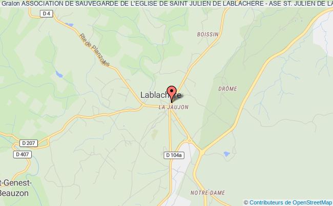 ASSOCIATION DE SAUVEGARDE DE L'EGLISE DE SAINT JULIEN DE LABLACHERE - ASE ST. JULIEN DE LABLACHERE