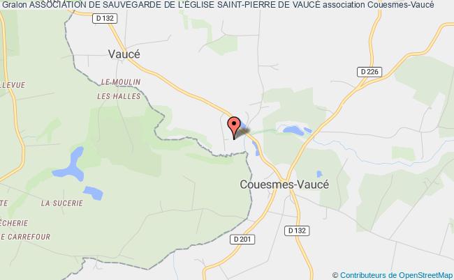 plan association Association De Sauvegarde De L'Église Saint-pierre De VaucÉ Couesmes-Vaucé