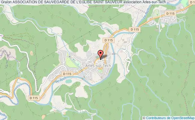 plan association Association De Sauvegarde De L'eglise Saint Sauveur Arles-sur-Tech