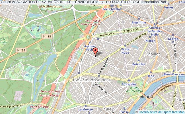 plan association Association De Sauvegarde De L'environnement Du Quartier Foch Paris 16e