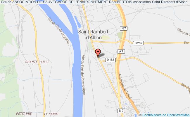 plan association Association De Sauvegarde De L'environnement Rambertois Saint-Rambert-d'Albon