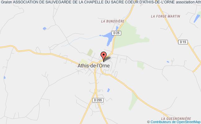 plan association Association De Sauvegarde De La Chapelle Du Sacre Coeur D'athis-de-l'orne Athis-Val de Rouvre