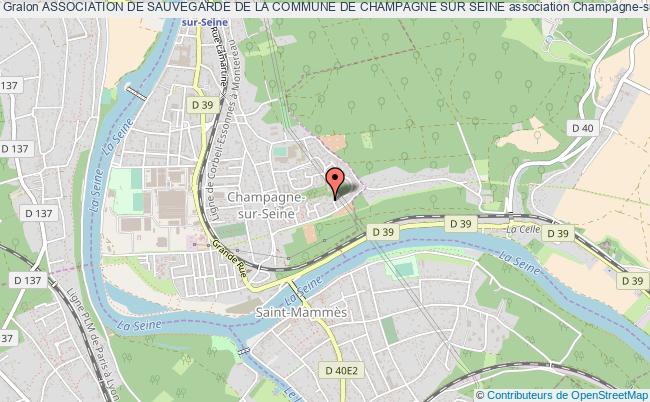 plan association Association De Sauvegarde De La Commune De Champagne Sur Seine Champagne-sur-Seine