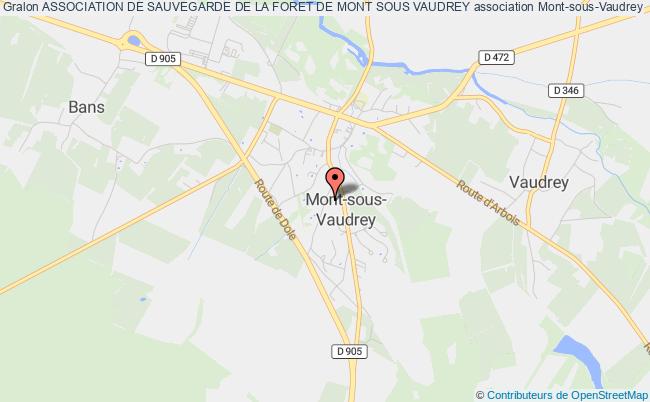 plan association Association De Sauvegarde De La Foret De Mont Sous Vaudrey Mont-sous-Vaudrey