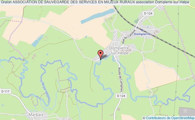 plan association Association De Sauvegarde Des Services En Milieux Ruraux Dompierre-sur-Helpe