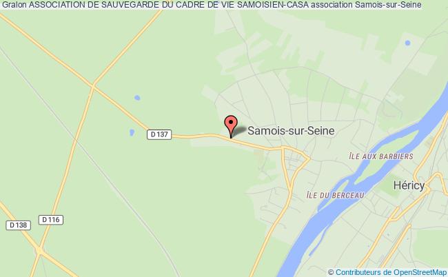 plan association Association De Sauvegarde Du Cadre De Vie Samoisien-casa Samois-sur-Seine