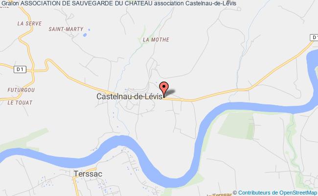 plan association Association De Sauvegarde Du Chateau Castelnau-de-Lévis