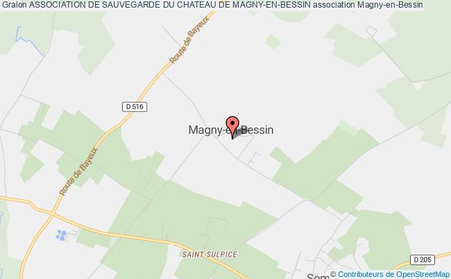 plan association Association De Sauvegarde Du Chateau De Magny-en-bessin Magny-en-Bessin
