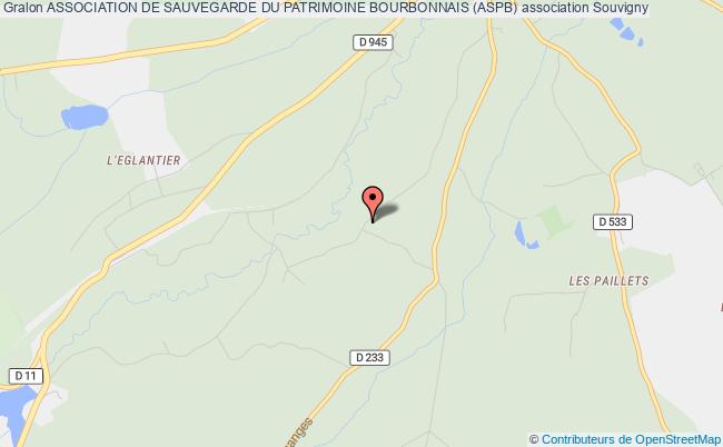 plan association Association De Sauvegarde Du Patrimoine Bourbonnais (aspb) Souvigny