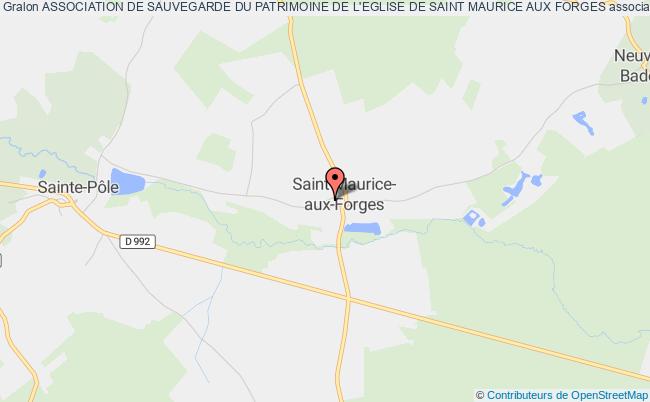 ASSOCIATION DE SAUVEGARDE DU PATRIMOINE DE L'EGLISE DE SAINT MAURICE AUX FORGES