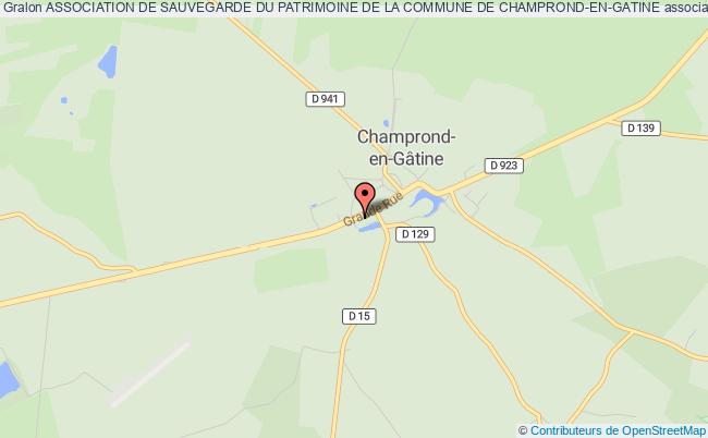 ASSOCIATION DE SAUVEGARDE DU PATRIMOINE DE LA COMMUNE DE CHAMPROND-EN-GATINE