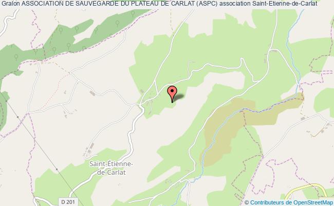 plan association Association De Sauvegarde Du Plateau De Carlat (aspc) Saint-Étienne-de-Carlat