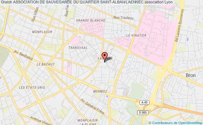 plan association Association De Sauvegarde Du Quartier Saint-alban/laennec Lyon