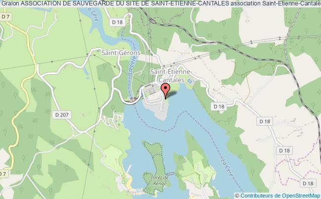 plan association Association De Sauvegarde Du Site De Saint-etienne-cantales Saint-Étienne-Cantalès