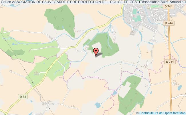 plan association Association De Sauvegarde Et De Protection De L'eglise De Geste Saint-Amand-sur-Sèvre
