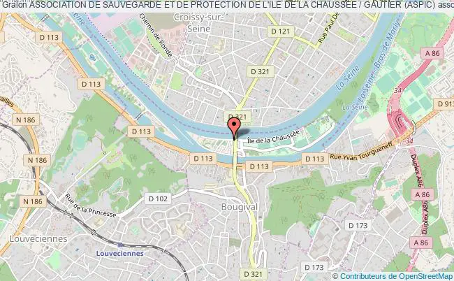 plan association Association De Sauvegarde Et De Protection De L'ile De La Chaussee / Gautier (aspic) Bougival