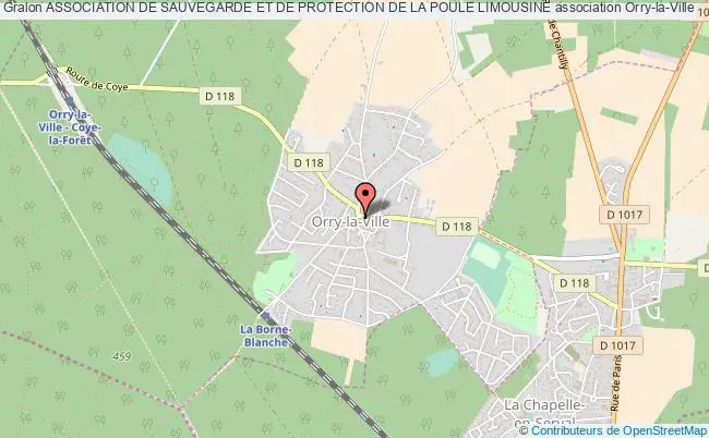 plan association Association De Sauvegarde Et De Protection De La Poule Limousine Orry-la-Ville