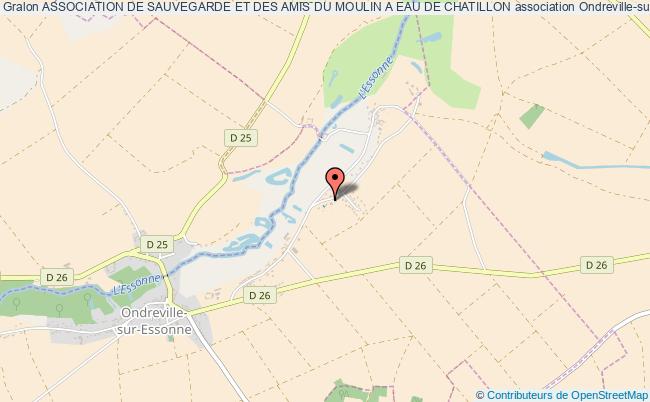 plan association Association De Sauvegarde Et Des Amis Du Moulin A Eau De Chatillon Ondreville-sur-Essonne
