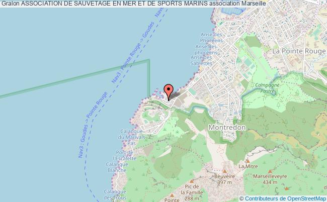 plan association Association De Sauvetage En Mer Et De Sports Marins Marseille