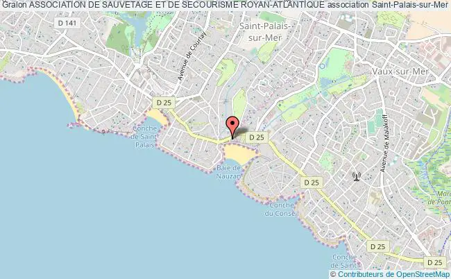 plan association Association De Sauvetage Et De Secourisme Royan-atlantique Saint-Palais-sur-Mer