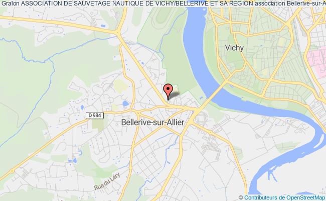 plan association Association De Sauvetage Nautique De Vichy/bellerive Et Sa Region Bellerive-sur-Allier