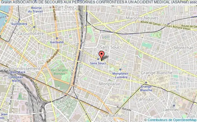 plan association Association De Secours Aux Personnes Confrontees A Un Accident Medical (asapam) Lyon