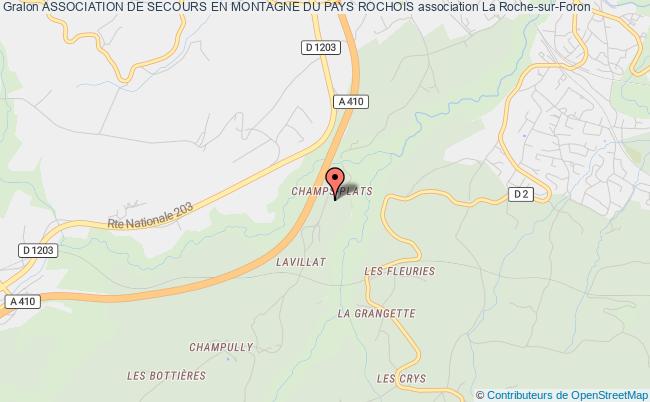 plan association Association De Secours En Montagne Du Pays Rochois La    Roche-sur-Foron