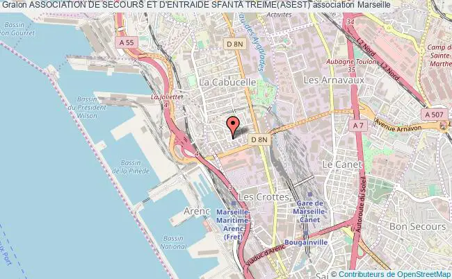 plan association Association De Secours Et D'entraide Sfanta Treime(asest) Marseille
