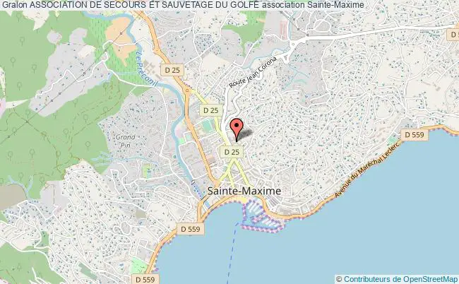 plan association Association De Secours Et Sauvetage Du Golfe Sainte-Maxime