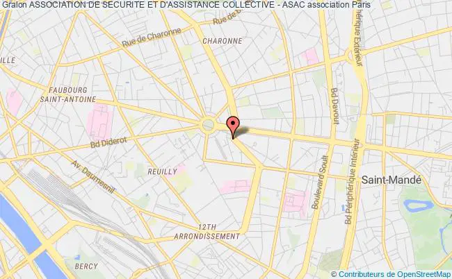 plan association Association De Securite Et D'assistance Collective - Asac Paris