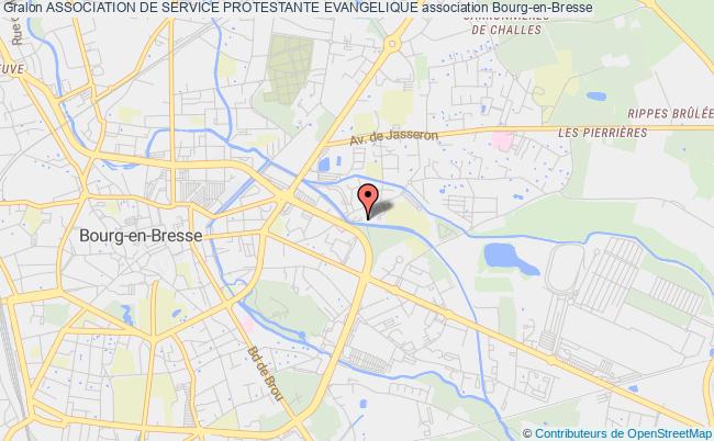 plan association Association De Service Protestante Evangelique Bourg-en-Bresse
