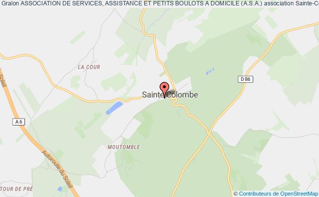 plan association Association De Services, Assistance Et Petits Boulots A Domicile (a.s.a.) Sainte-Colombe
