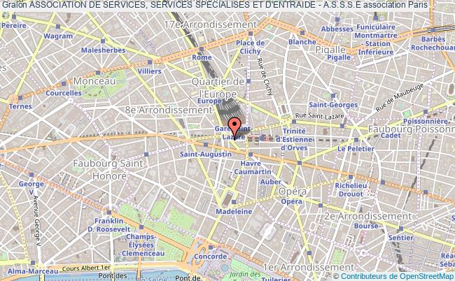 plan association Association De Services, Services Specialises Et D'entraide - A.s.s.s.e Paris