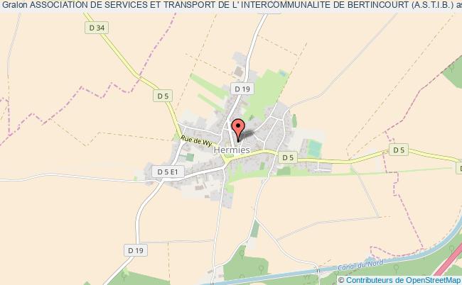 plan association Association De Services Et Transport De L' Intercommunalite De Bertincourt (a.s.t.i.b.) Hermies