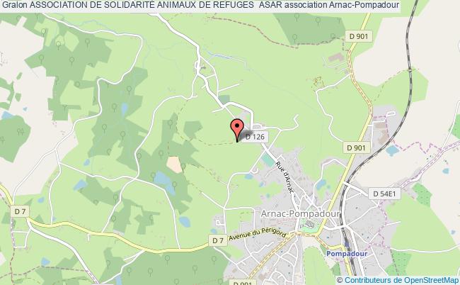 plan association Association De SolidaritÉ Animaux De Refuges  Asar Arnac-Pompadour