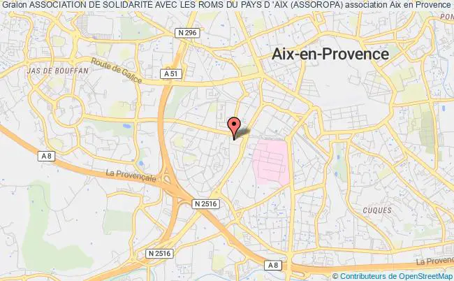 plan association Association De SolidaritÉ Avec Les Roms Du Pays D 'aix (assoropa) Aix-en-Provence
