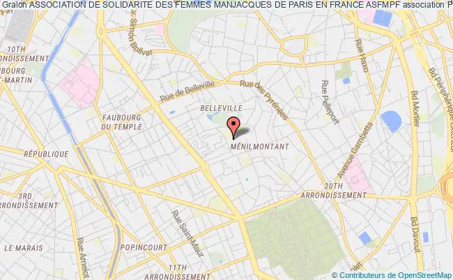 plan association Association De Solidarite Des Femmes Manjacques De Paris En France Asfmpf Paris