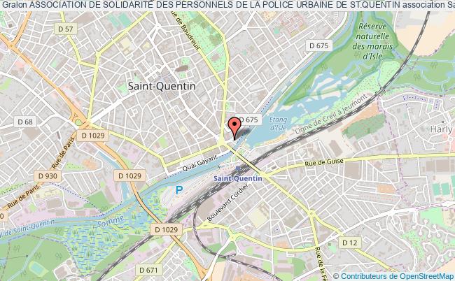 plan association Association De SolidaritÉ Des Personnels De La Police Urbaine De St.quentin Saint-Quentin