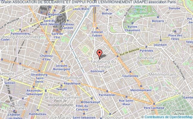 plan association Association De Solidarite Et D'appui Pour L'environnement (asape) Paris