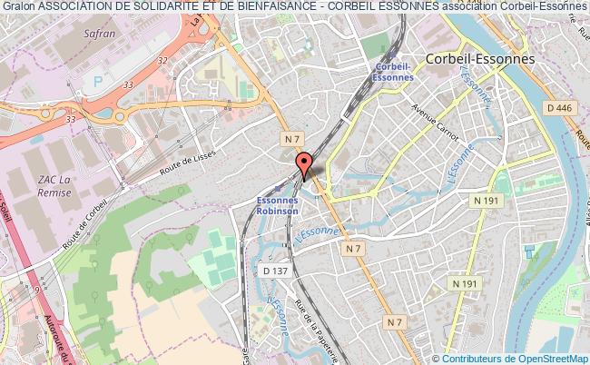 plan association Association De Solidarite Et De Bienfaisance - Corbeil Essonnes Corbeil-Essonnes