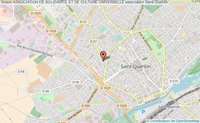 plan association Association De Solidarite Et De Culture Universelle Saint-Quentin