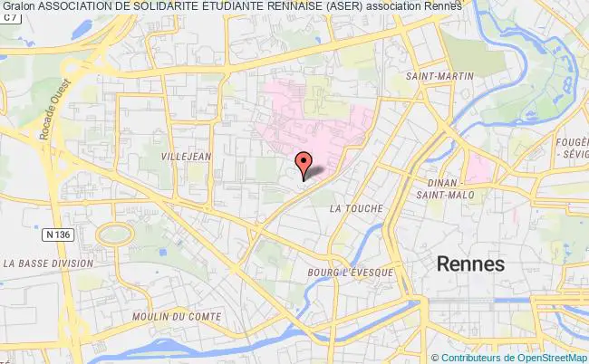 plan association Association De Solidarite Etudiante Rennaise (aser) Rennes